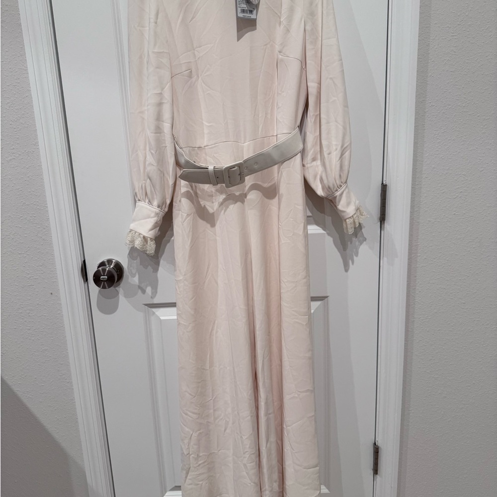 Antonio Melanie colab with Nicola Bathie Ivory Belted Jumpsuit - Picture 3 of 6